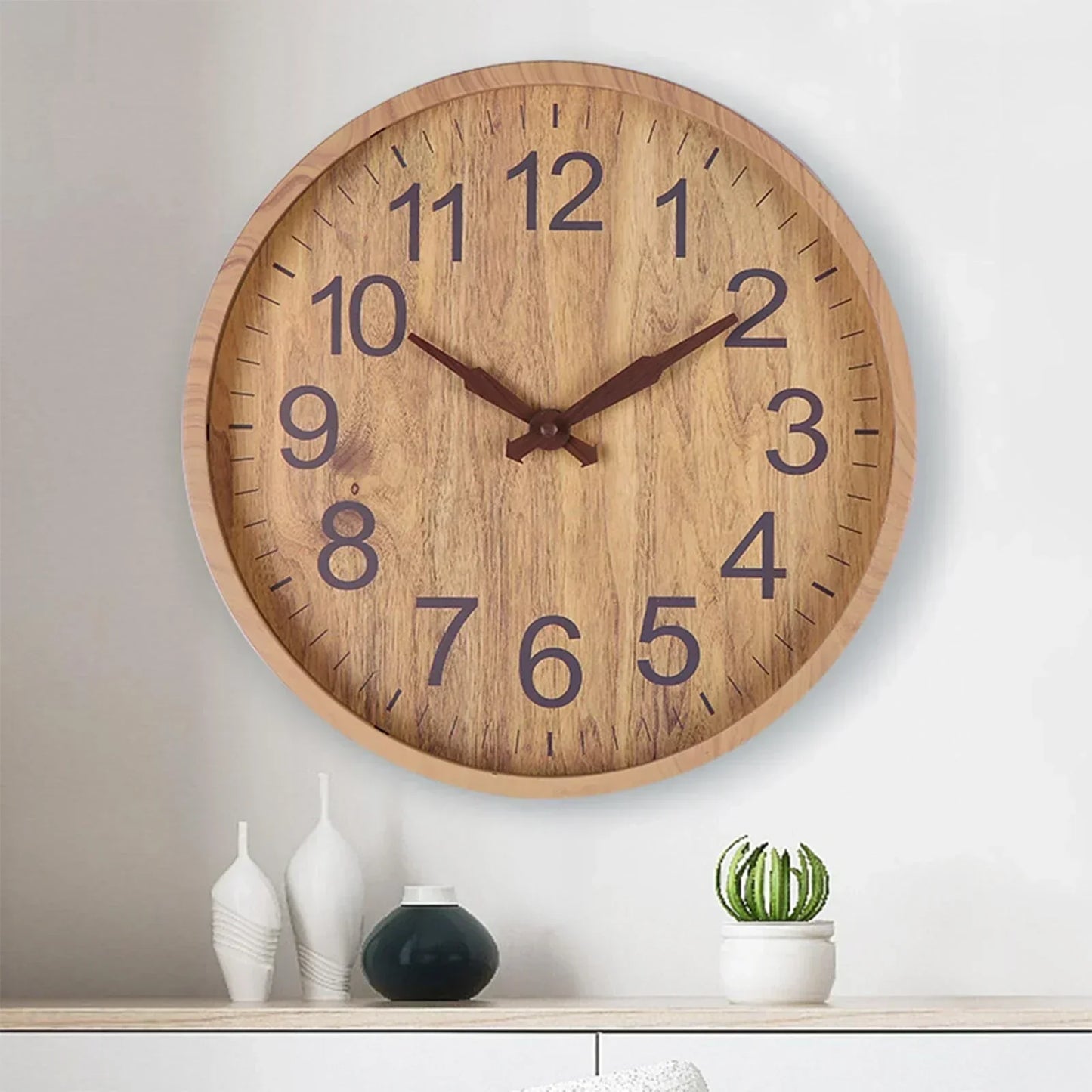 Cirquio | Natural Wooden Wall Clock NALANI