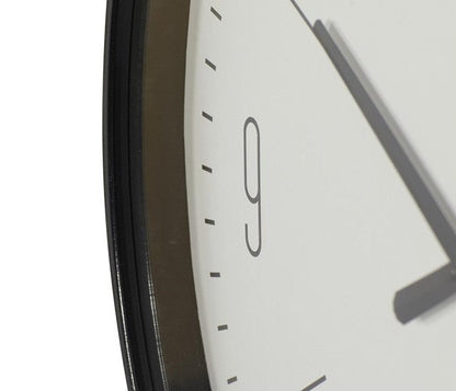 Cirquio | Traditional Black Glass Wall Clock – Silent & Elegant Design NaLani