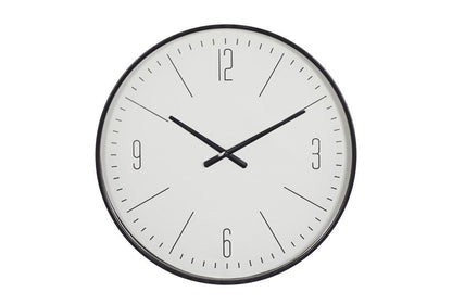 Cirquio | Traditional Black Glass Wall Clock – Silent & Elegant Design NaLani