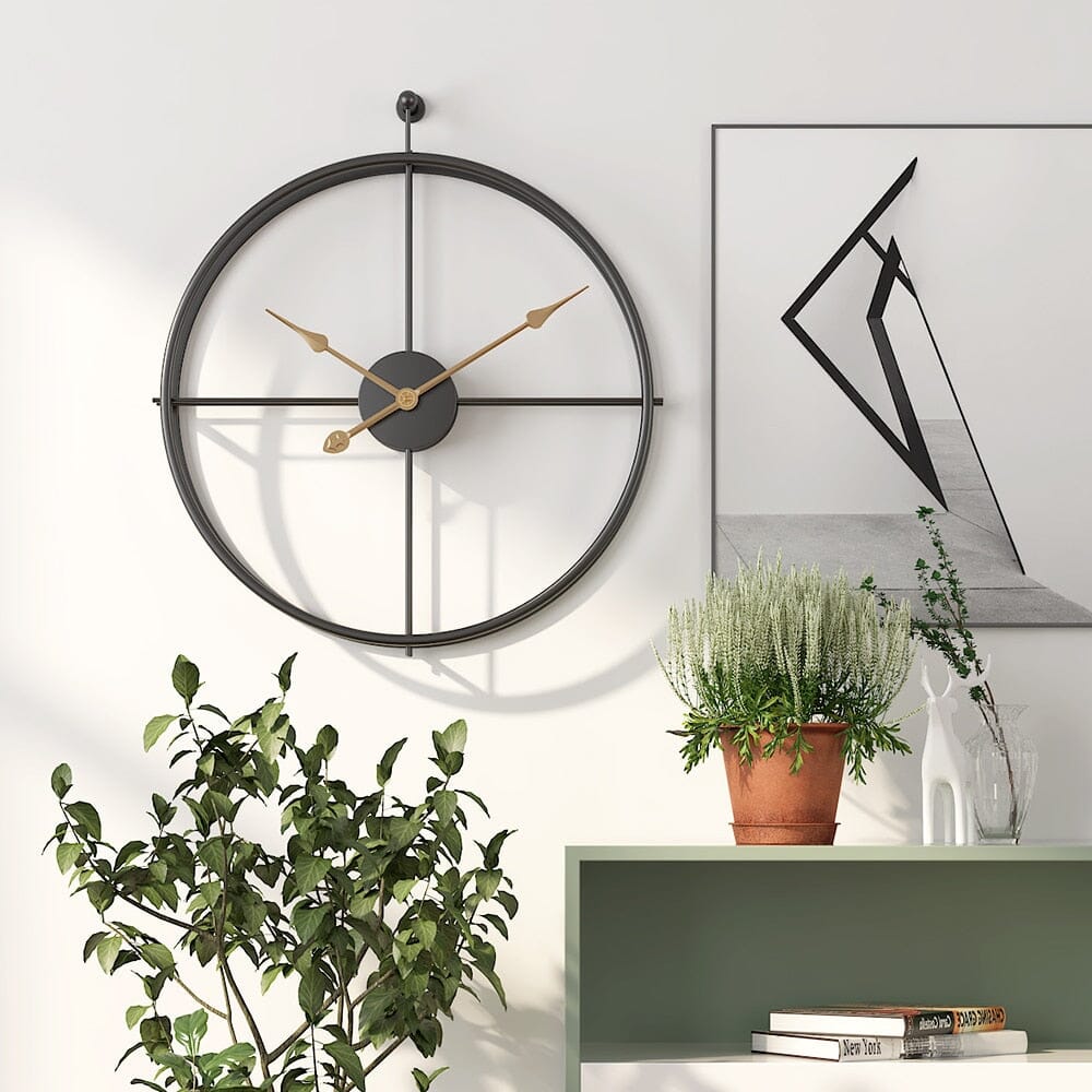 Clovian | Nordic Luxury Large Wall Clock - Elegant Geometric Design Decor NALANI