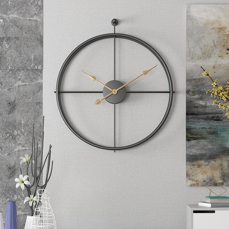 Clovian | Nordic Luxury Large Wall Clock - Elegant Geometric Design Decor NALANI