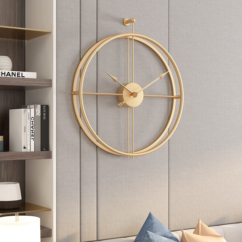 Clovian | Nordic Luxury Large Wall Clock - Elegant Geometric Design Decor NALANI