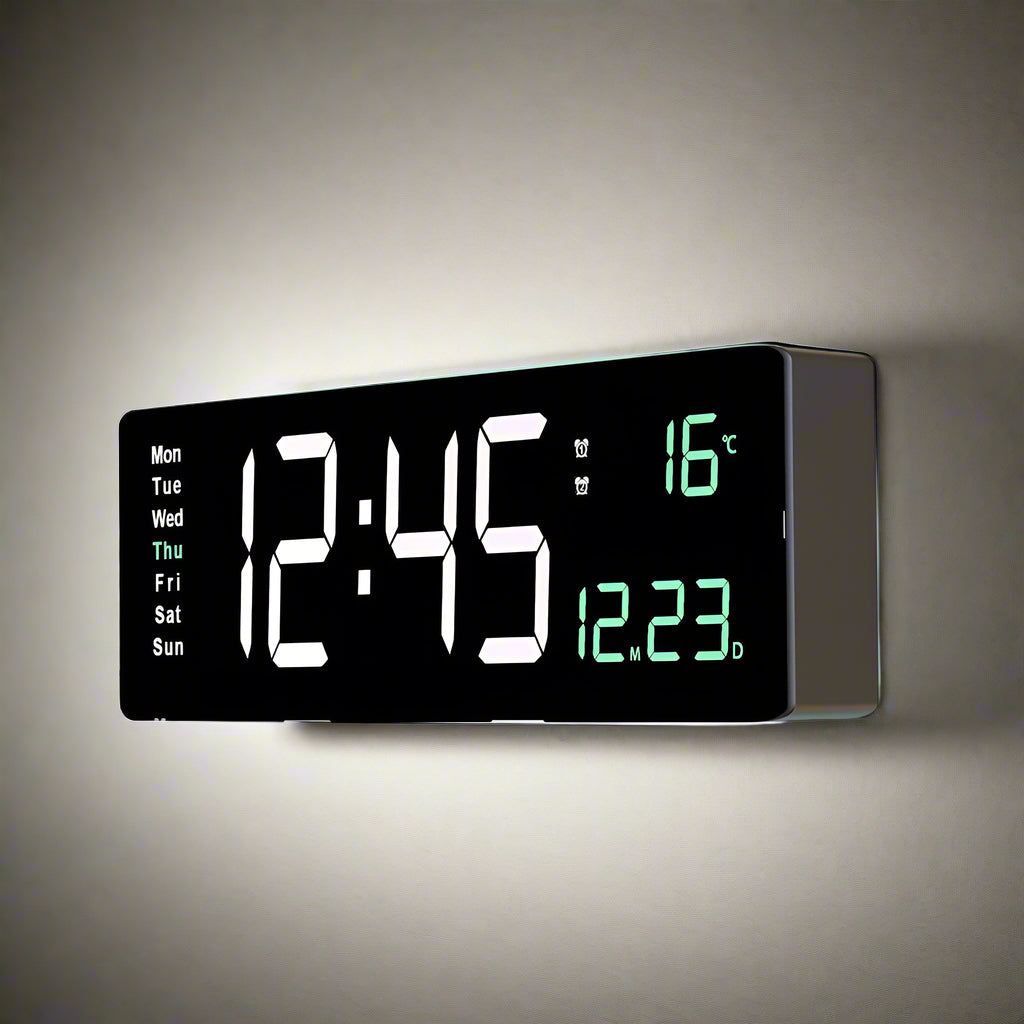 Colourful Acrylic Digital Clock L - Green NALANI