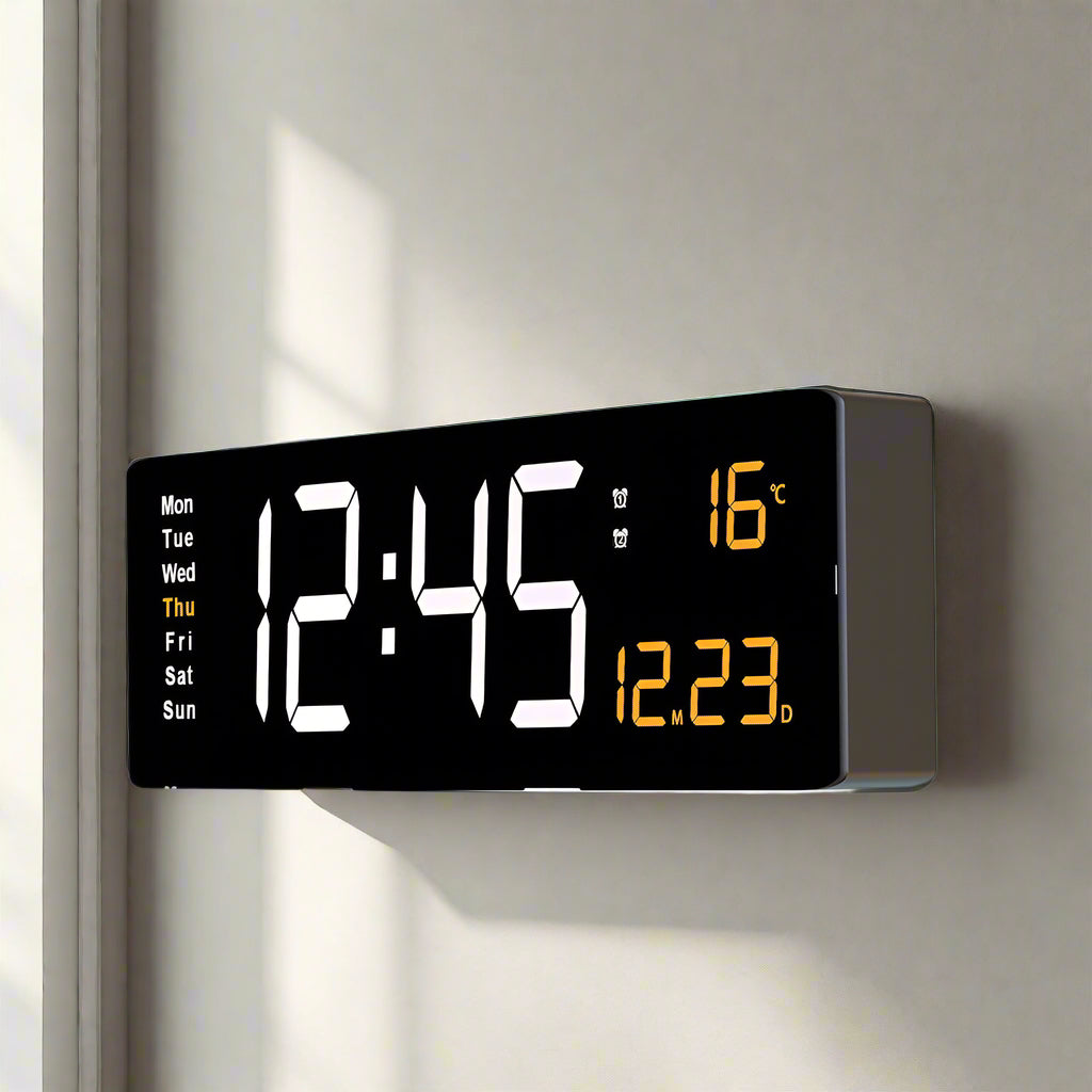 Colourful Acrylic Digital Clock L - Orange NALANI