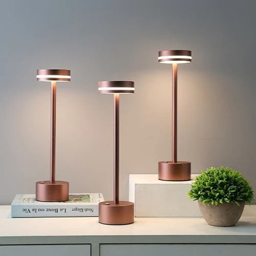 Cosmos Lamp Portable LED Table Lamp with Dimmable Features Rose gold NALANI