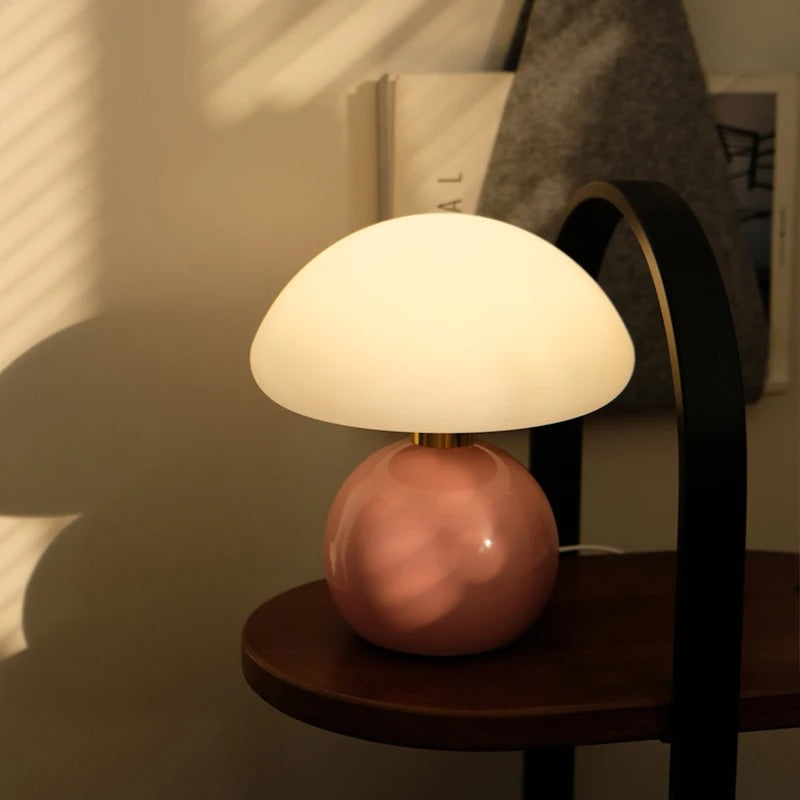 Creamy Glow Modern Bed Lamp | Stylish Table Lamp for Any Room NALANI