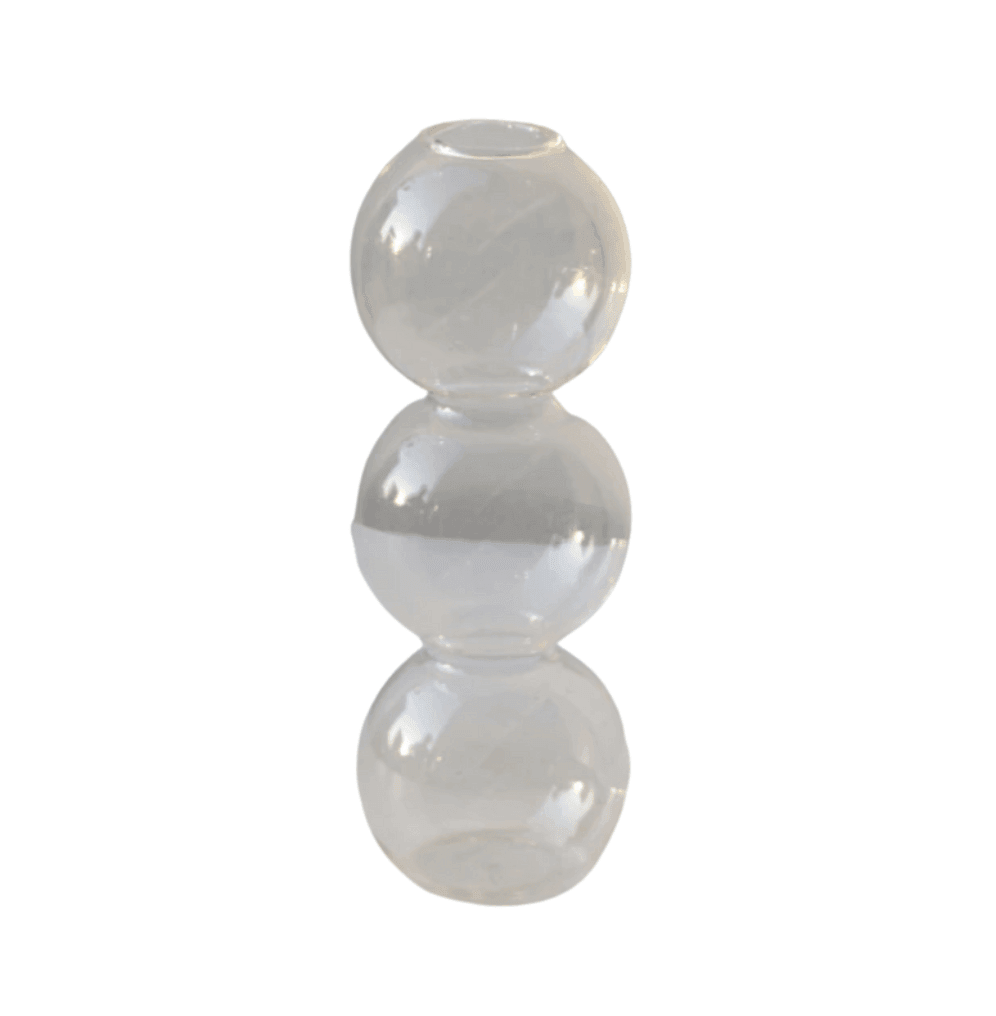 Crystal Glass Bubble Vase for Stylish Home Decor and Plant Display NALANI