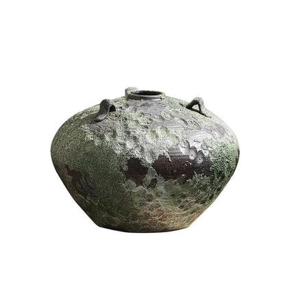 Rustic Green Ceramic Vase for Romantic Home Decoration NaLani