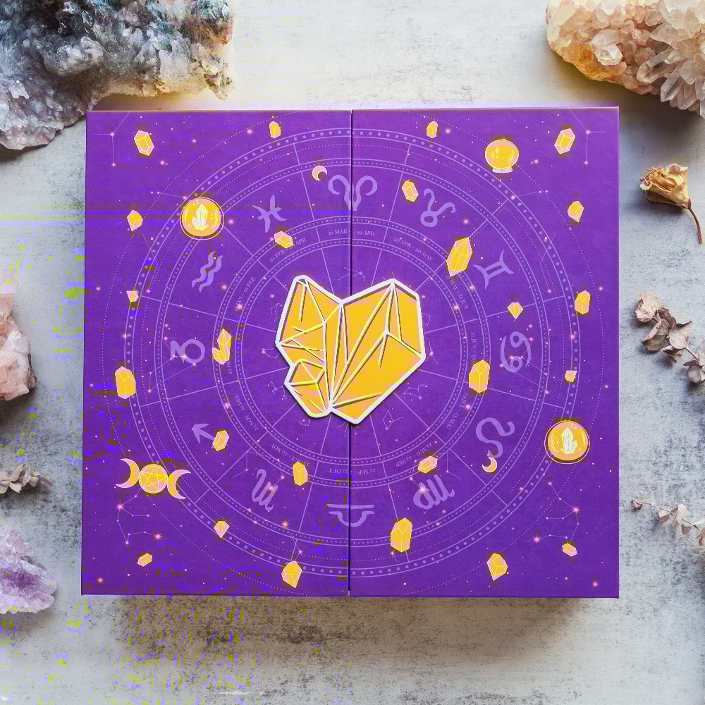 Reiki Halloween Crystals Advent Calendar Gift Box Healing Surprises