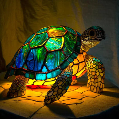 Artistic Glass Lamp with Unique Animal Designs for Stylish Decor Turtle 15CM NaLani