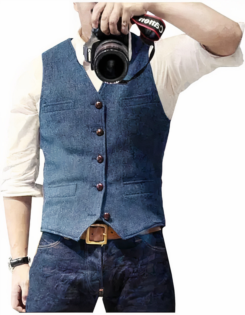 Men's Suit Vest - Button Front Dress Waistcoat