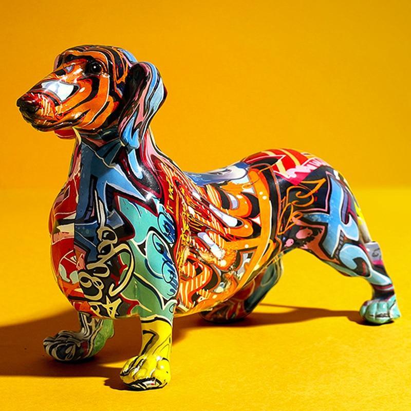 Dachshund Sculpture - Realistic Dog Decor for Home and Gifts NALANI