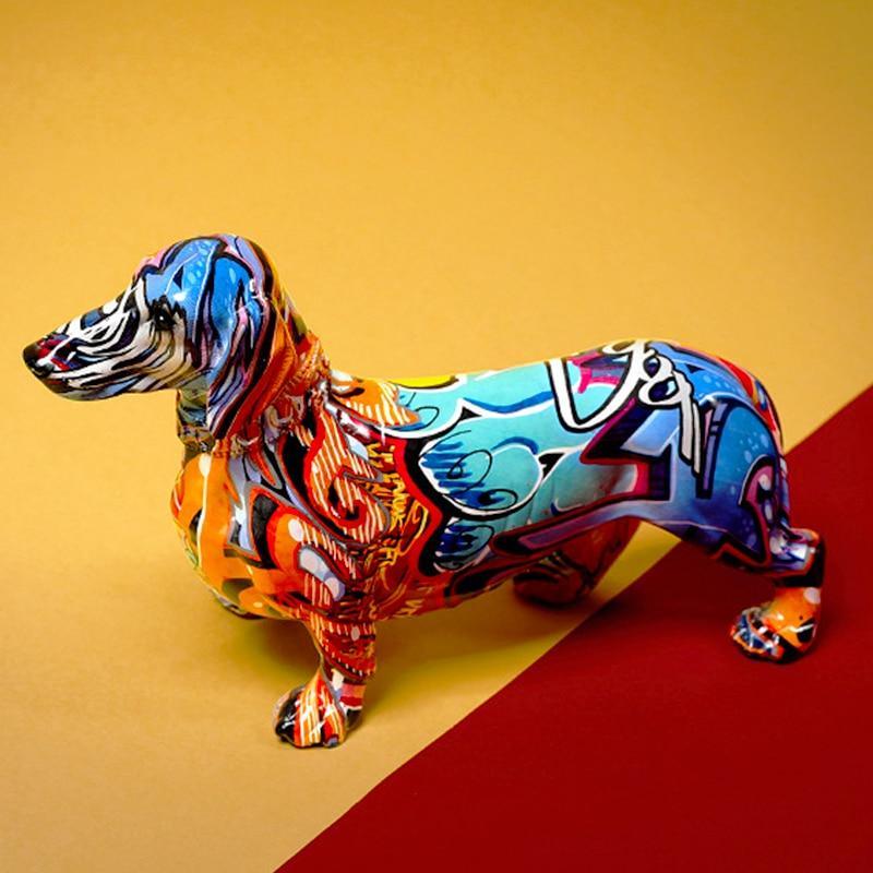 Dachshund Sculpture - Realistic Dog Decor for Home and Gifts NALANI