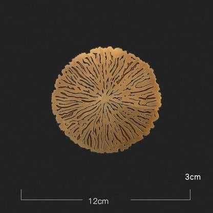 Stylish Copper Wall Decor for Home and Bedroom Decoration Copper lotus leaf-S NALANI