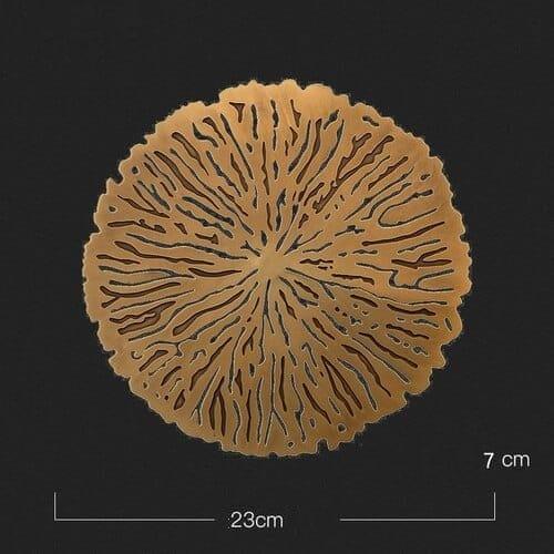 Stylish Copper Wall Decor for Home and Bedroom Decoration Copper lotus leaf-L NALANI