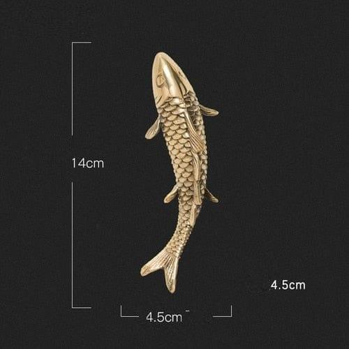 Stylish Copper Wall Decor for Home and Bedroom Decoration Brass carp-L NALANI