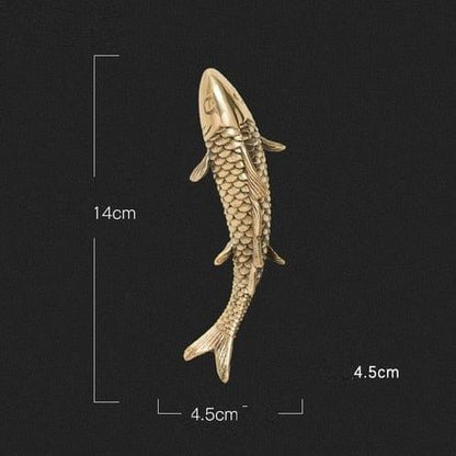 Stylish Copper Wall Decor for Home and Bedroom Decoration Brass carp-L NALANI