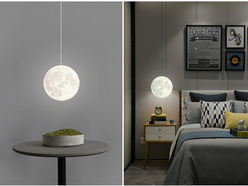 Diapole - 3D Moon Pendant Lamp – Realistic Full Moon Effect NALANI