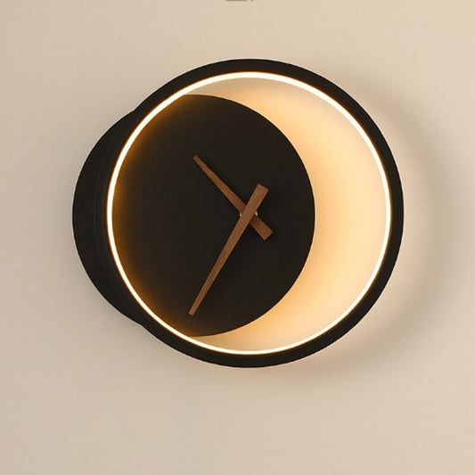 Diapole | Creative LED Wall Clock for Stylish Home Decor Black NALANI