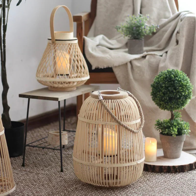 Diapole | Elegant Rotan Lantern for Cozy and Inviting Outdoor Spaces NALANI