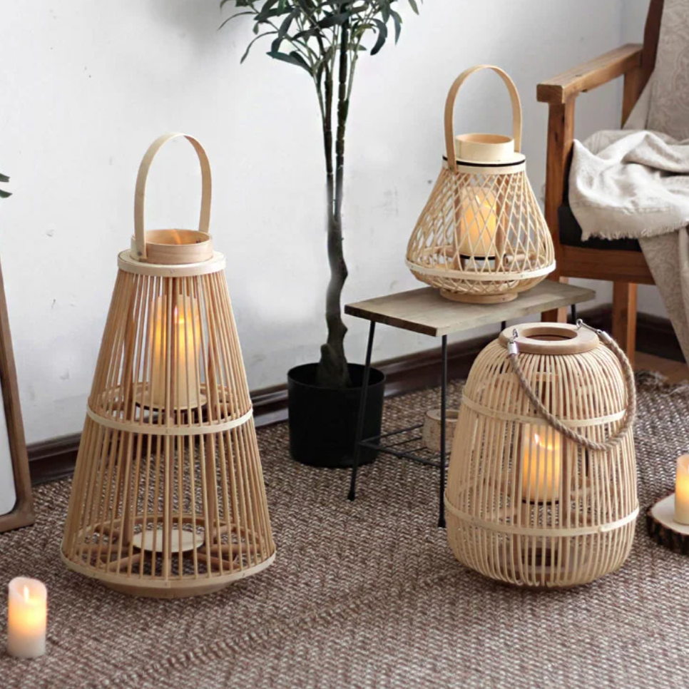 Diapole | Elegant Rotan Lantern for Cozy and Inviting Outdoor Spaces NALANI