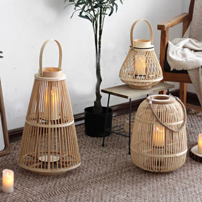 Diapole | Elegant Rotan Lantern for Cozy and Inviting Outdoor Spaces NaLani