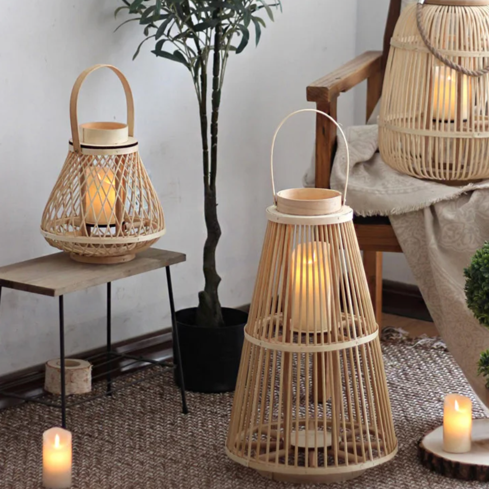 Diapole | Elegant Rotan Lantern for Cozy and Inviting Outdoor Spaces NALANI