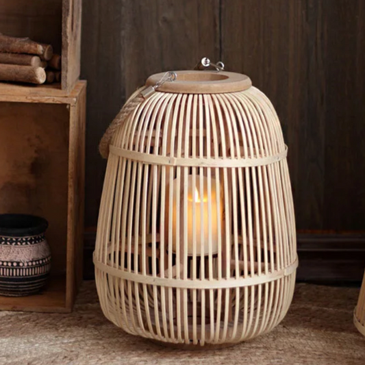 Diapole | Elegant Rotan Lantern for Cozy and Inviting Outdoor Spaces Oval NALANI