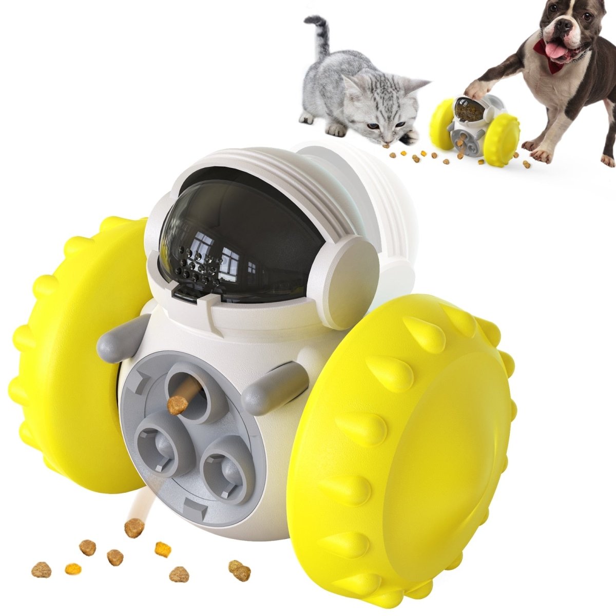Duke | Interactieve Honden Speel Roller - Geel - #NALANI#