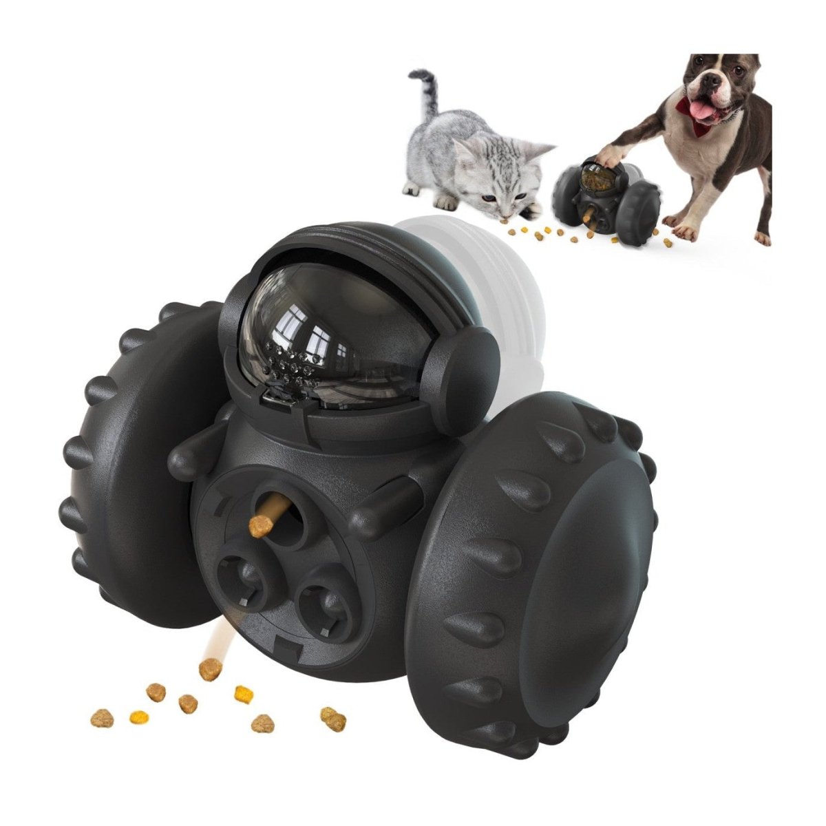 Duke | Interactieve Honden Speel Roller - Zwart - #NALANI#