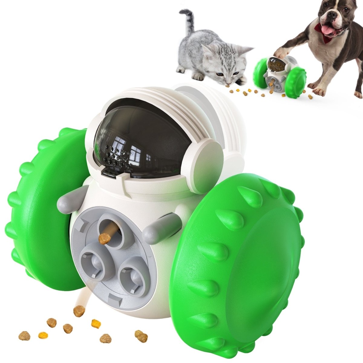 Duke | Interactieve Honden Speel Roller - Groen - #NALANI#