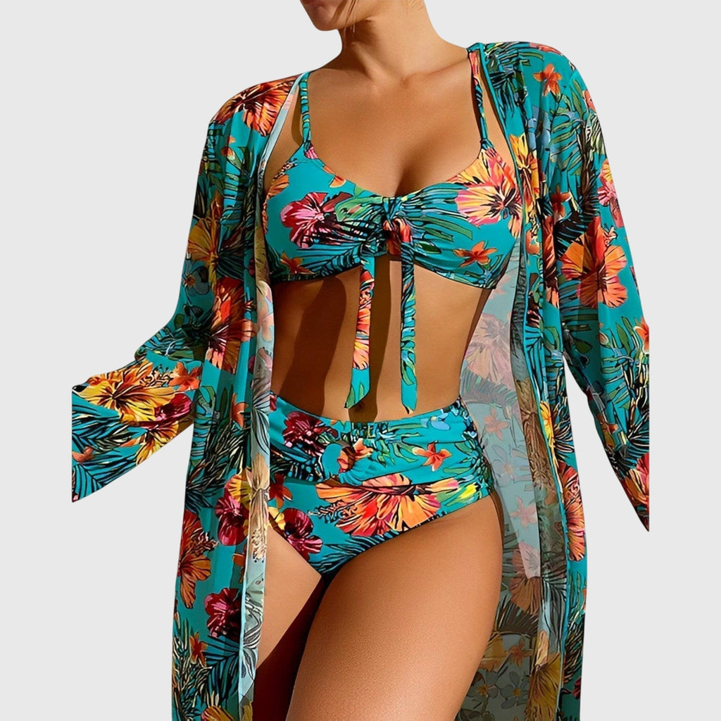 Luna - Bikini set živé dvoudílné plavky s čtyřsměrným strečem
