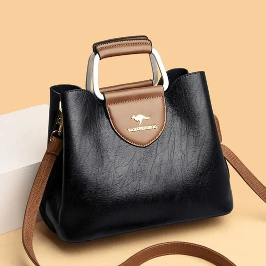 Vegan Leather Bag Crossbody Purse For Everyday Use Black NALANI