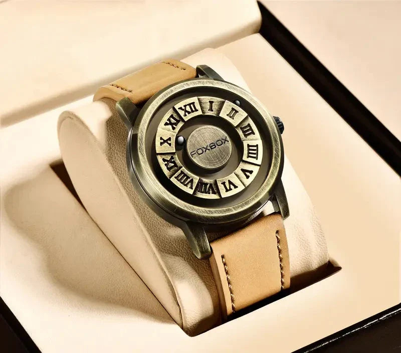Men's Quartz Watch Classic Timepiece With Stainless Band NALANI