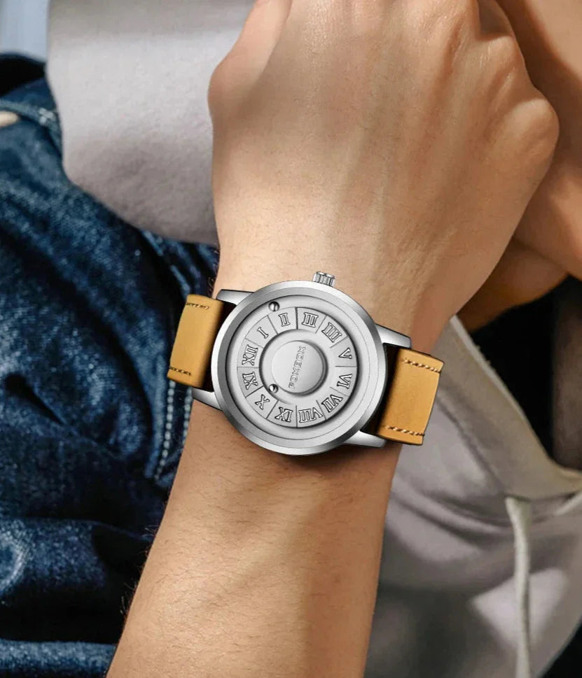 Men's Quartz Watch Classic Timepiece With Stainless Band NALANI