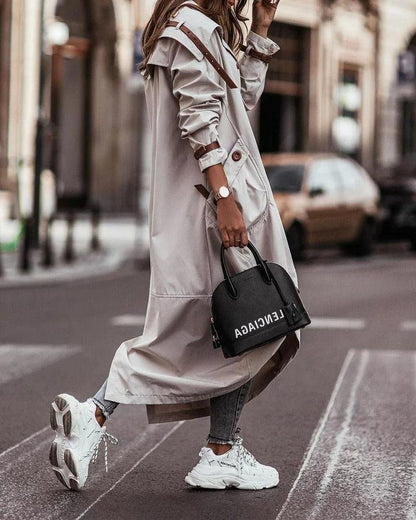 Avenari | Chic Long Waterproof Coat with Lightweight Design for Spring
