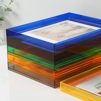 Sleek Modern Photo Frames with Vibrant Colored Edges NaLani
