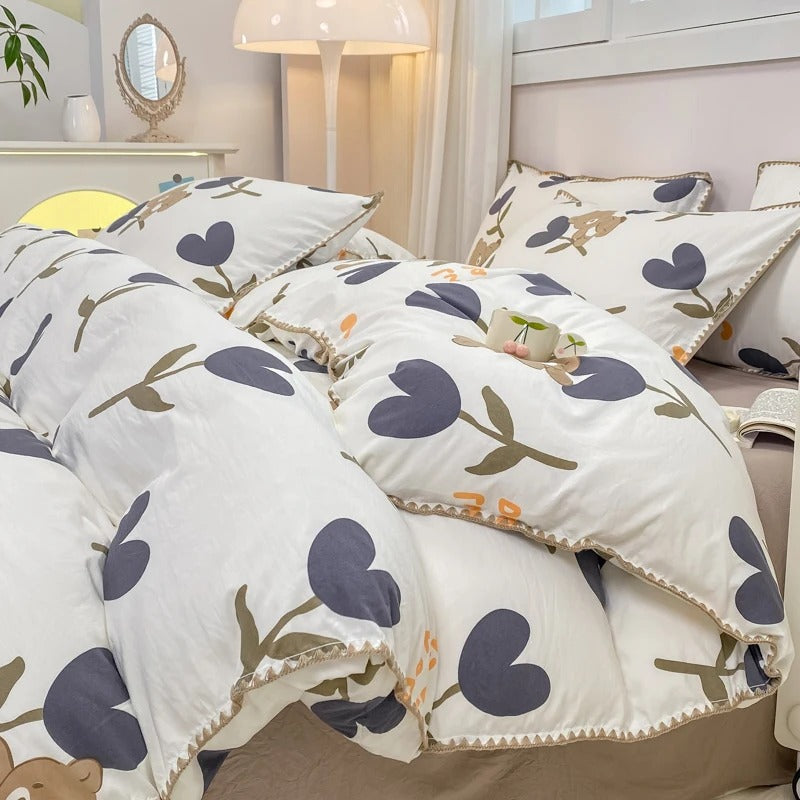Cherry Blossom and Berry Fields Dream Bedding Set Collection Tulip NaLani