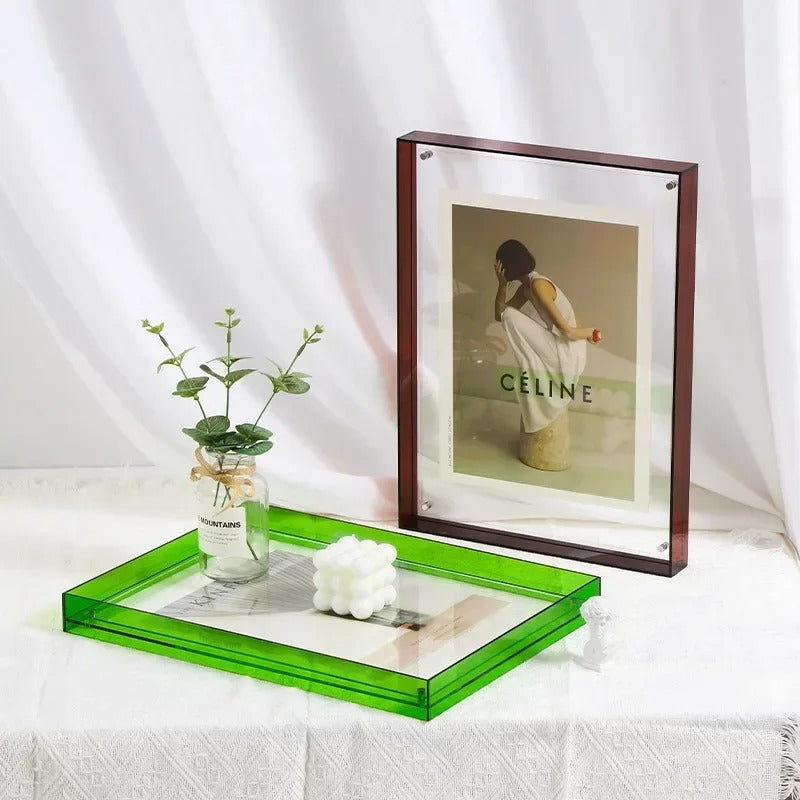 Sleek Modern Photo Frames with Vibrant Colored Edges NaLani