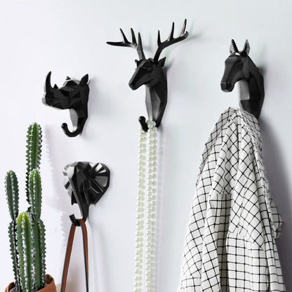 Geometric Wildlife Wall Hook for Unique Home Decor and Gifts NaLani
