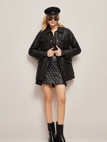 Stylish Insulated Autumn Jacket With Fashion Accents NALANI