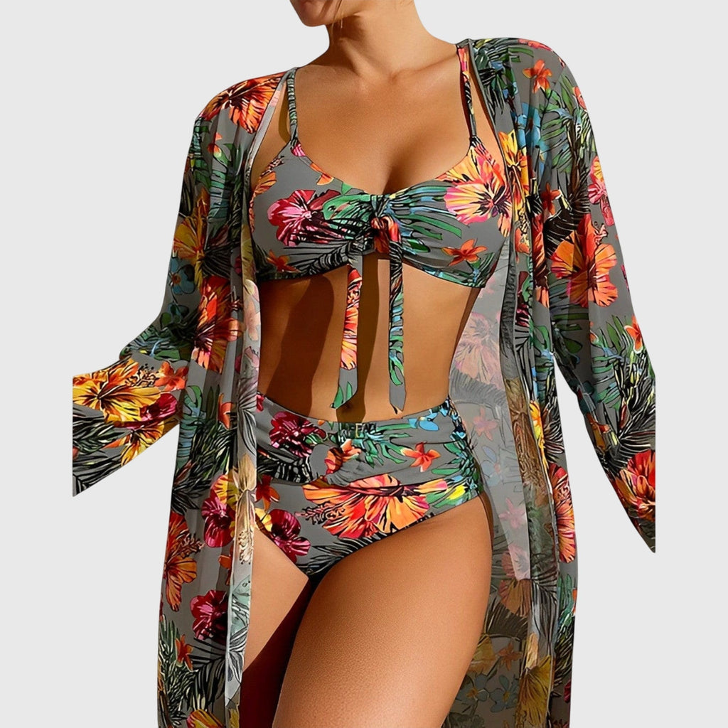 Luna - Bikini set živé dvoudílné plavky s čtyřsměrným strečem