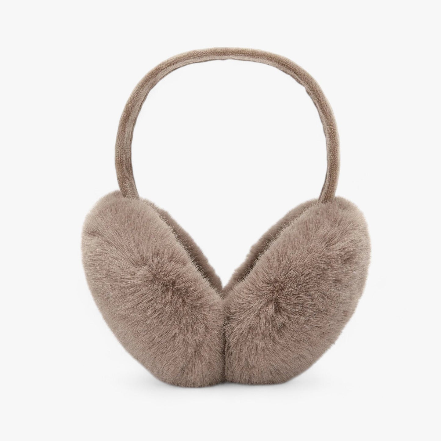Faux Fur Ear Warmers For Winter Luxury And Cozy Comfort dark brown NALANI