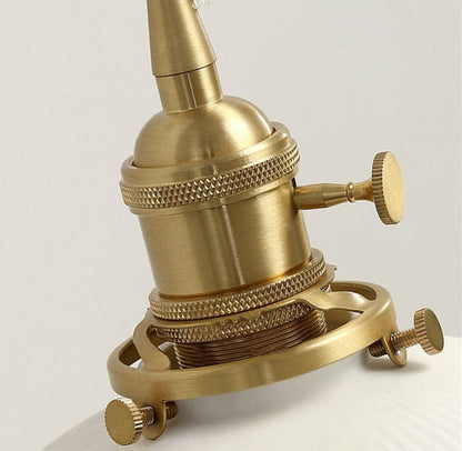 Fiorani Casa | Ceramic Wall Light in Pleated Cup Shape with Bulb Included Knob on Brass NaLani