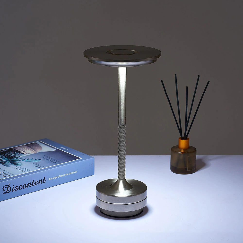 Fiorani Casa | Rechargeable Dimmable Aluminum Lamp Disc for Versatile Lighting NALANI