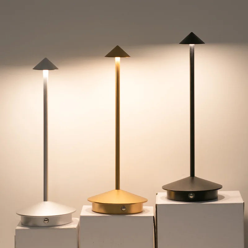 Fiorani Casa | Touch Sensor Table Lamp with Adjustable Brightness and Modern Design White NALANI