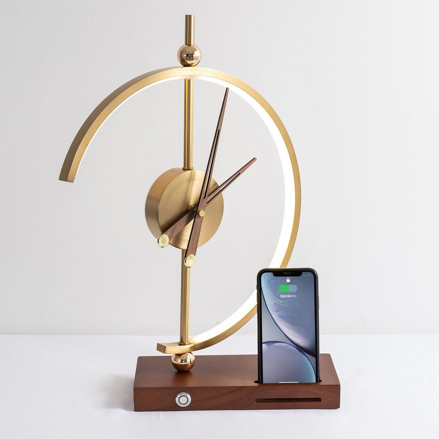 Fiorani Casa | Wireless Clock Lamp with charger NALANI