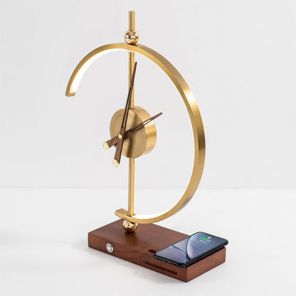 Fiorani Casa | Wireless Clock Lamp with charger NaLani