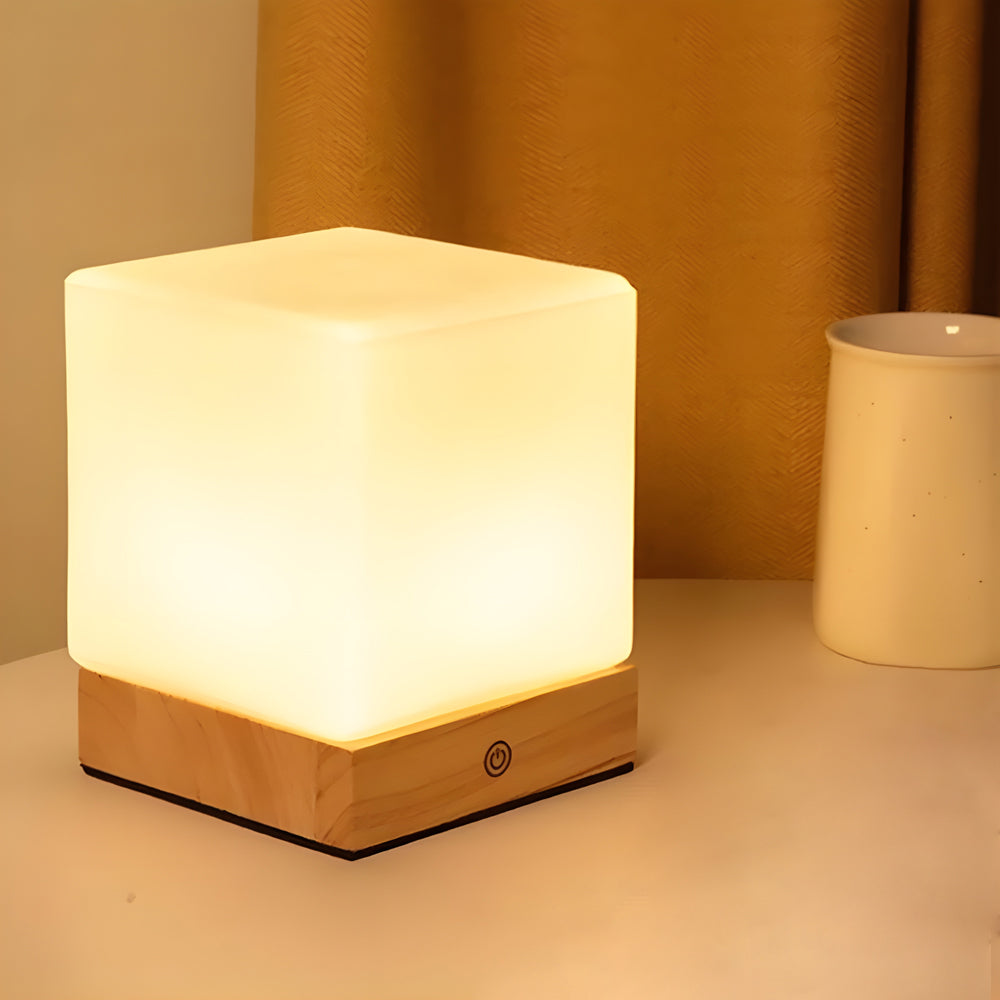 Fiorani Casa | Wireless LED Table Lamp for Nordic Mini Office Lighting Light brown NALANI