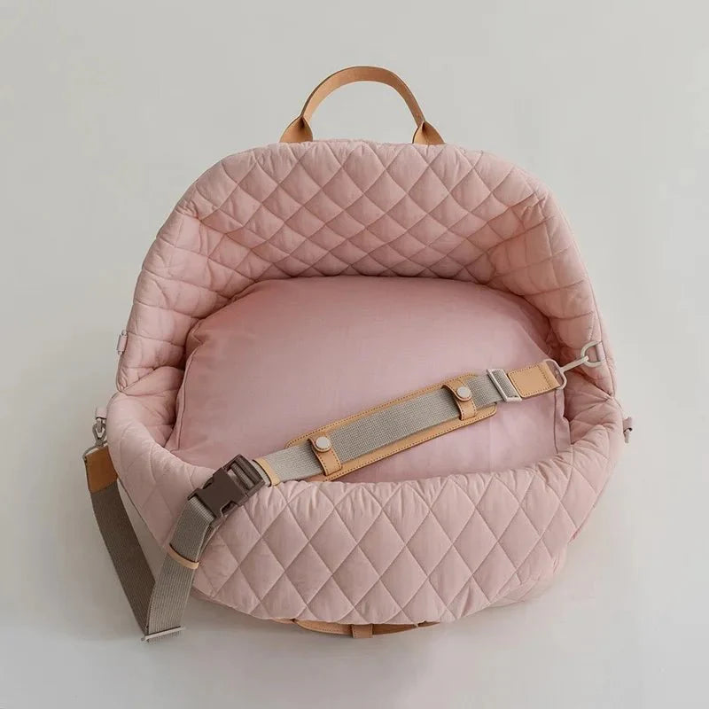 Fluffyheaven | Luxe Honden Reis Draagtas - Roze - #NALANI#